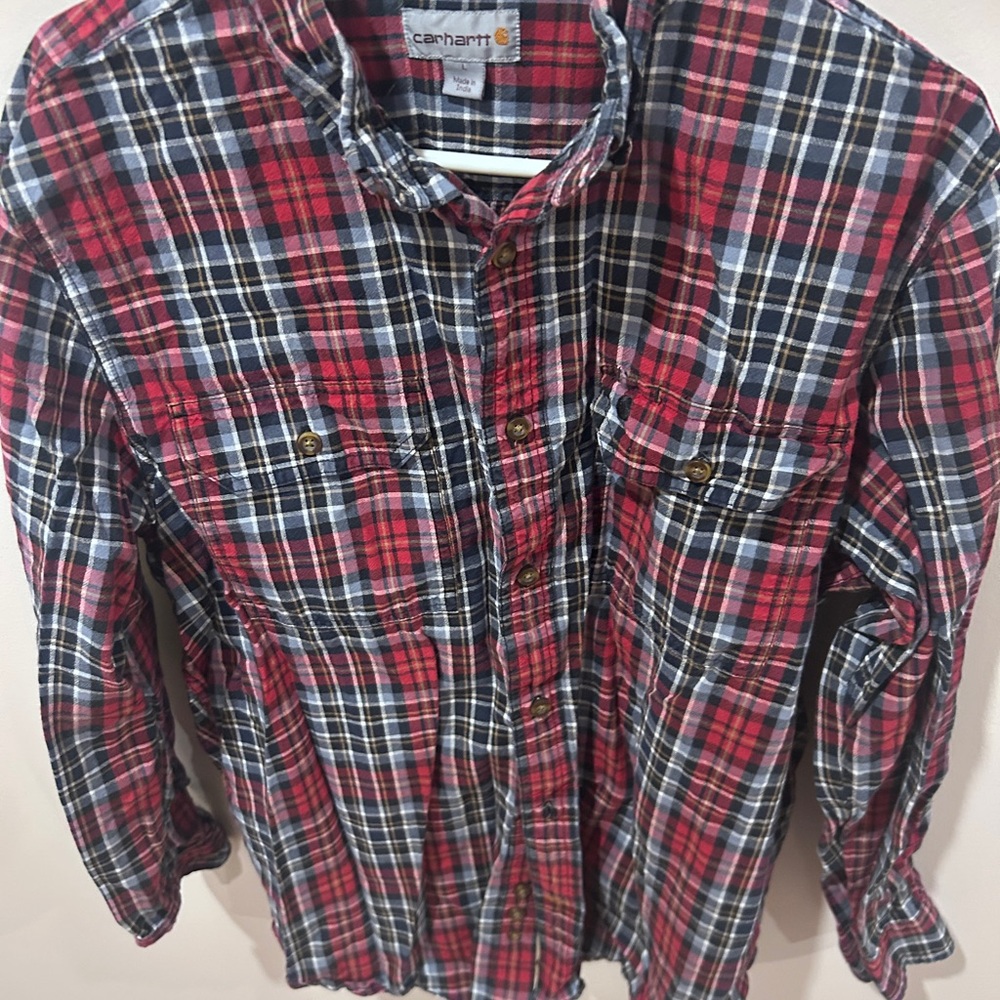 Carhartt Red and Black Plaid Shirt